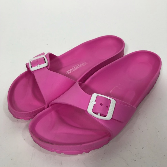 pink rubber birkenstocks